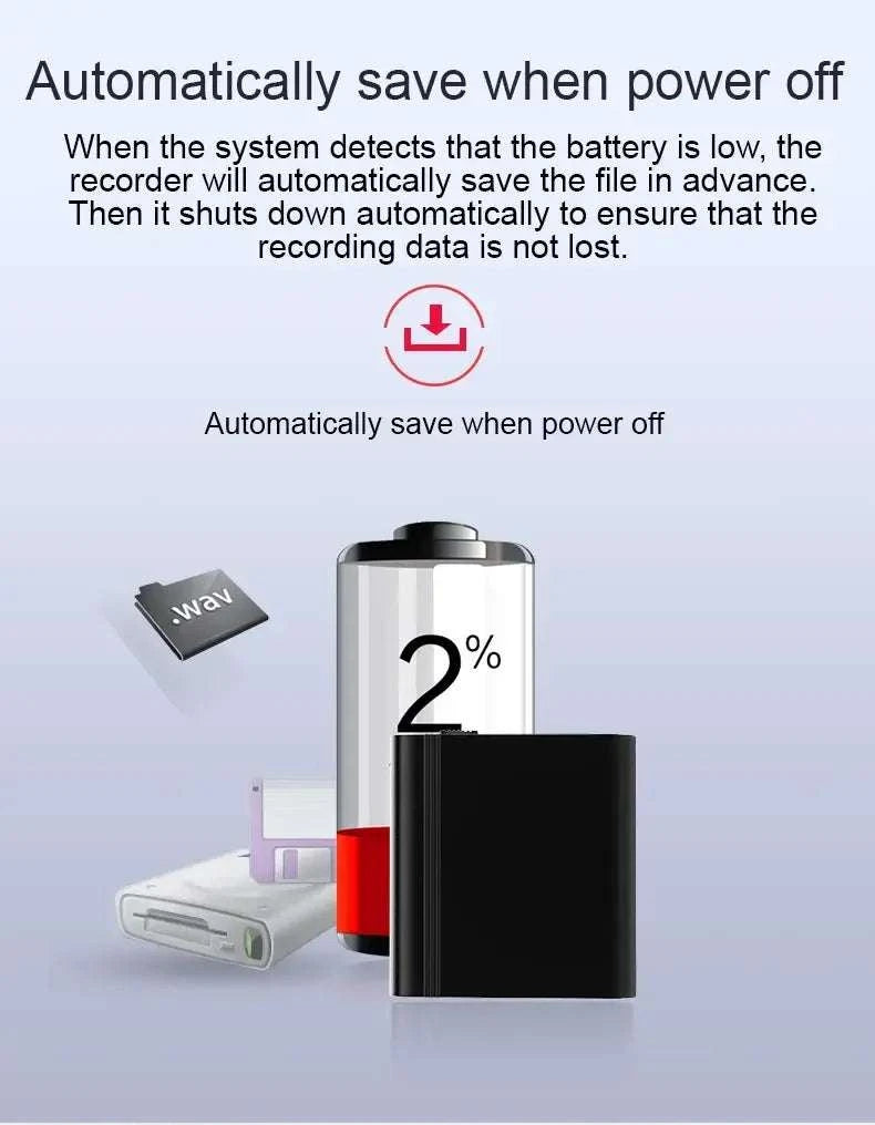 Mini Voice Activated Recorder with OTG Phone Connection & Magnet-with iPhone OTG / 32 GB