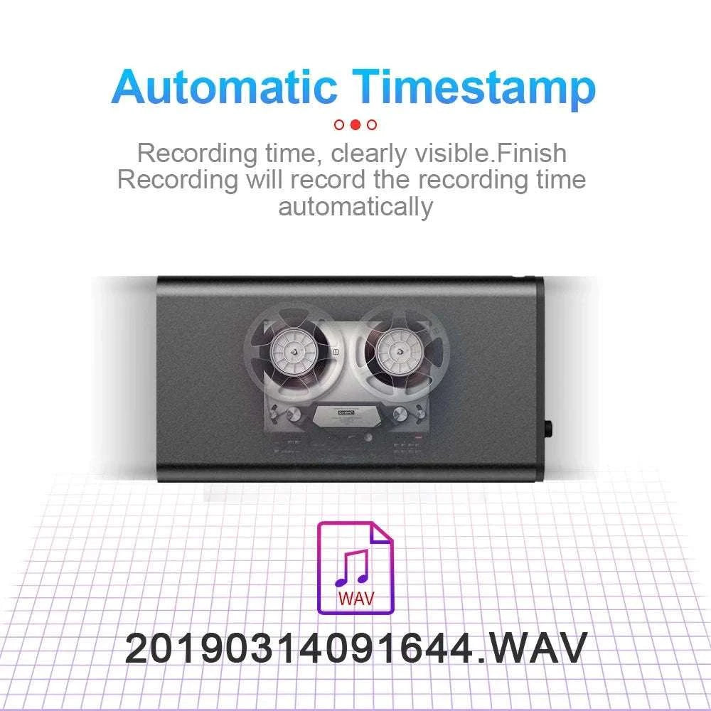 Mini Voice Recorder 8GB–32GB with Voice Activation & Noise Reduction-Q2 / China Mainland / 16 GB