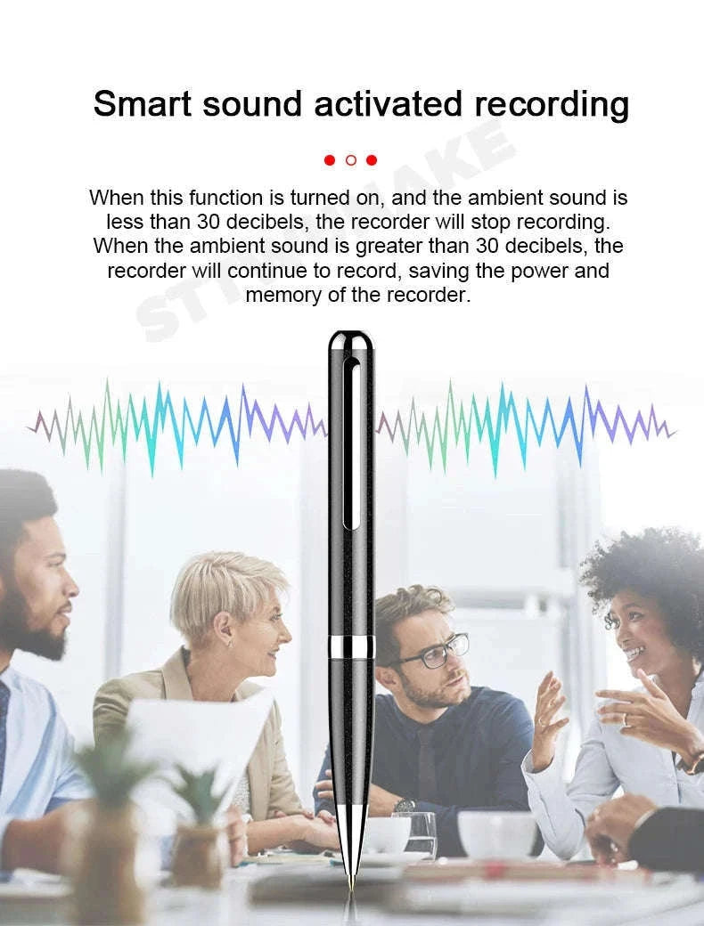 Mini Voice Recorder Pen with Voice Activation and Playback-No otg adapter / China Mainland / 32 GB