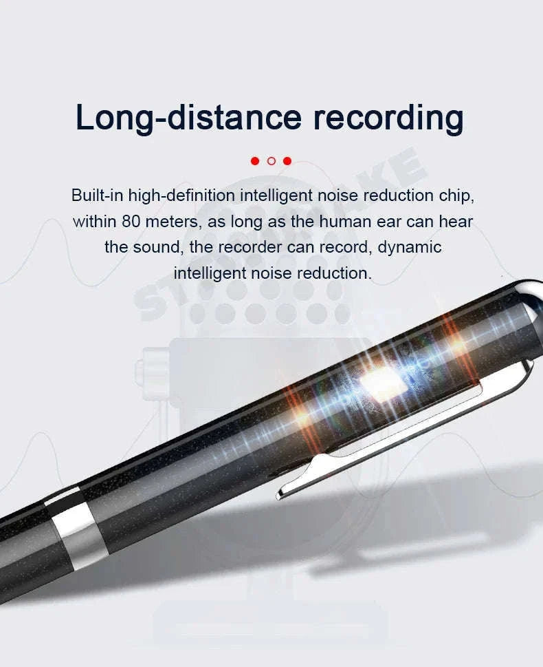 Mini Voice Recorder Pen with Voice Activation and Playback-No otg adapter / China Mainland / 32 GB