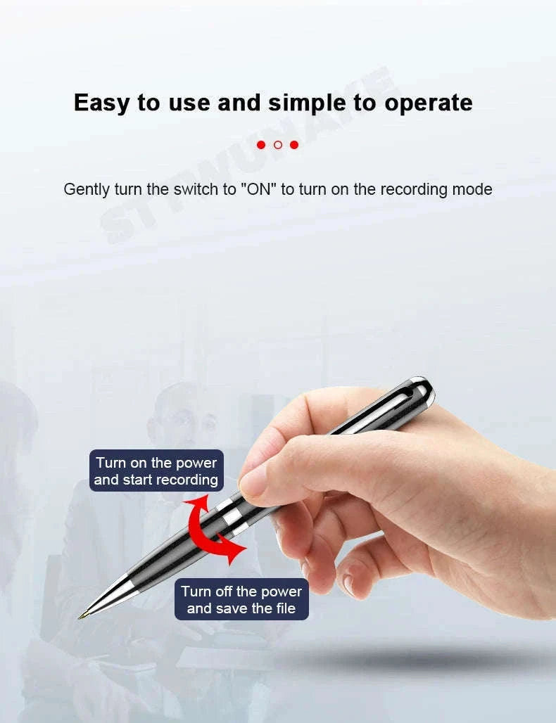 Mini Voice Recorder Pen with Voice Activation and Playback-No otg adapter / China Mainland / 32 GB