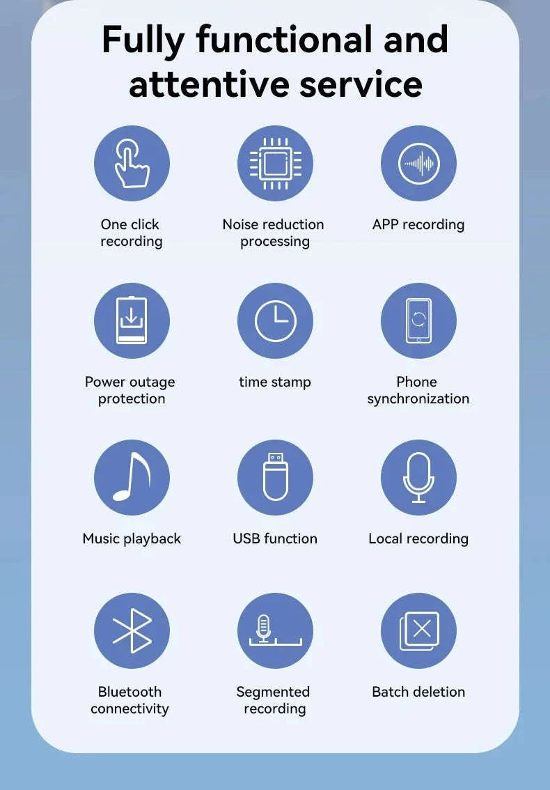 Mini Voice Recorder Q61 – App-Enabled Digital Recorder-APP Recorder / 8 GB