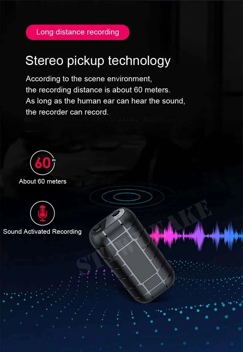 Mini Voice Recorder with Magnetic Adsorption-Only recorder / CHINA / 16 GB