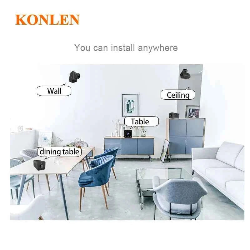 Mini WiFi Battery IP Camera 1080P Motion Detection Indoor Security Camera-B Tuya Google Alexa / AU Plug