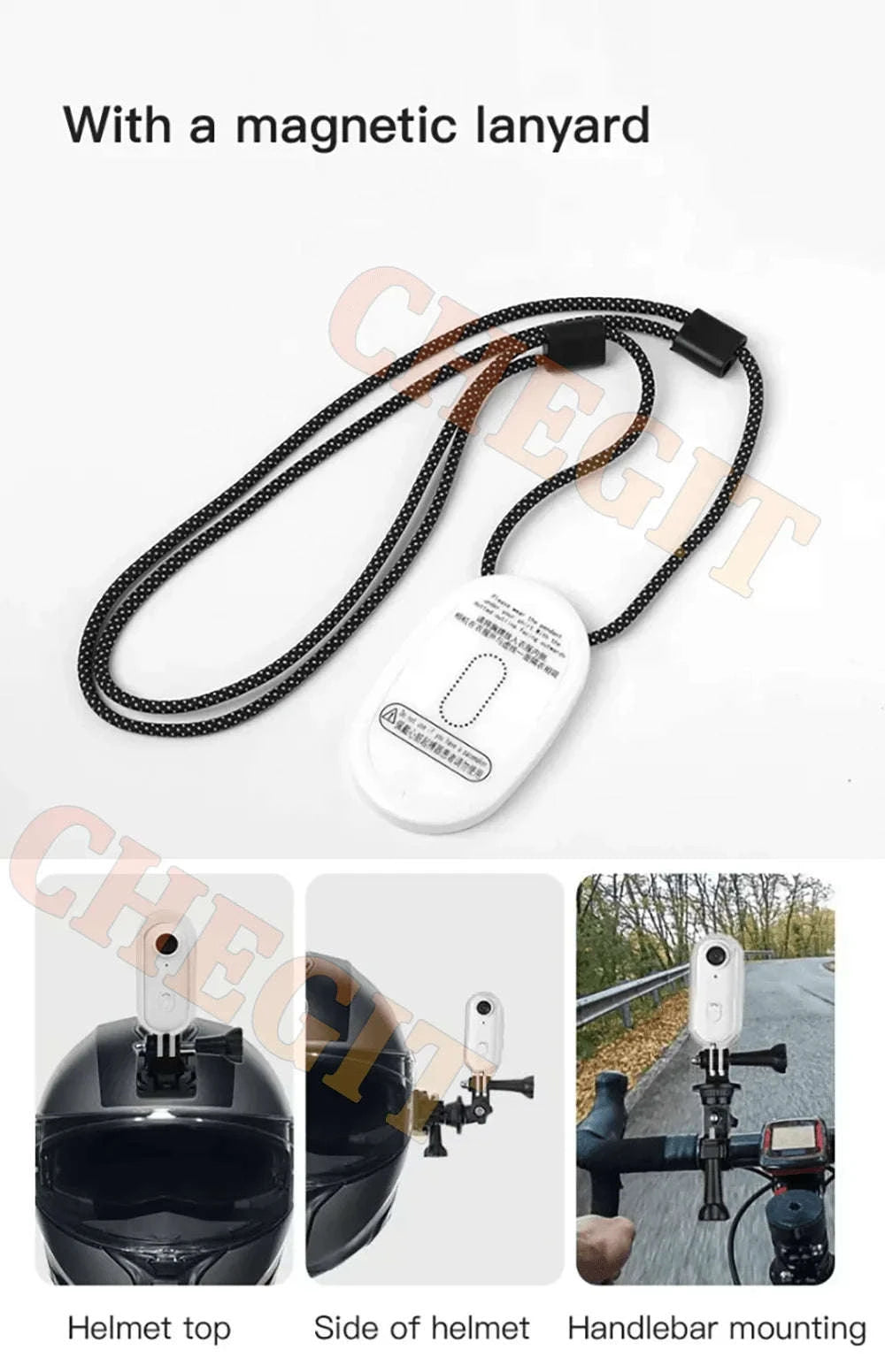 Mini WiFi Body Camera 4K / 1080P Waterproof Wearable Recorder-4K-White / 64GB