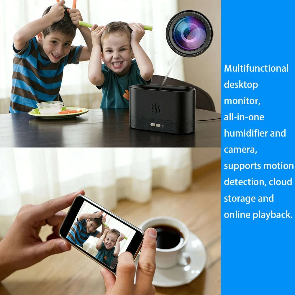 Mini WiFi Camera 1080P HD Motion Detection Home Security Monitor-Front shot / Camera 8G / China Mainland