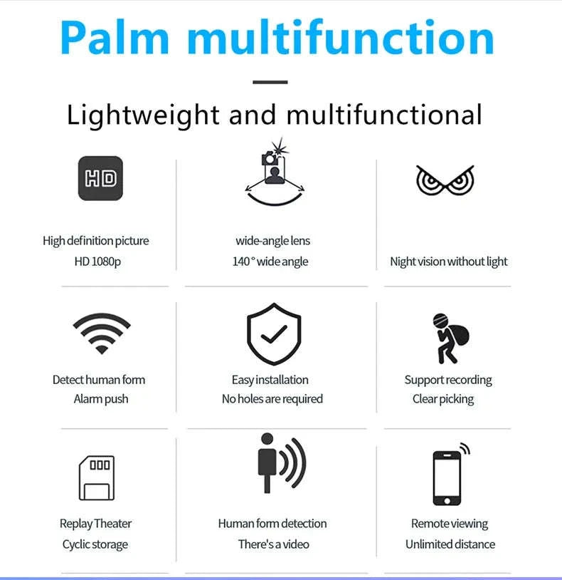 Mini WiFi Camera HD 1080P Indoor Monitor-X14