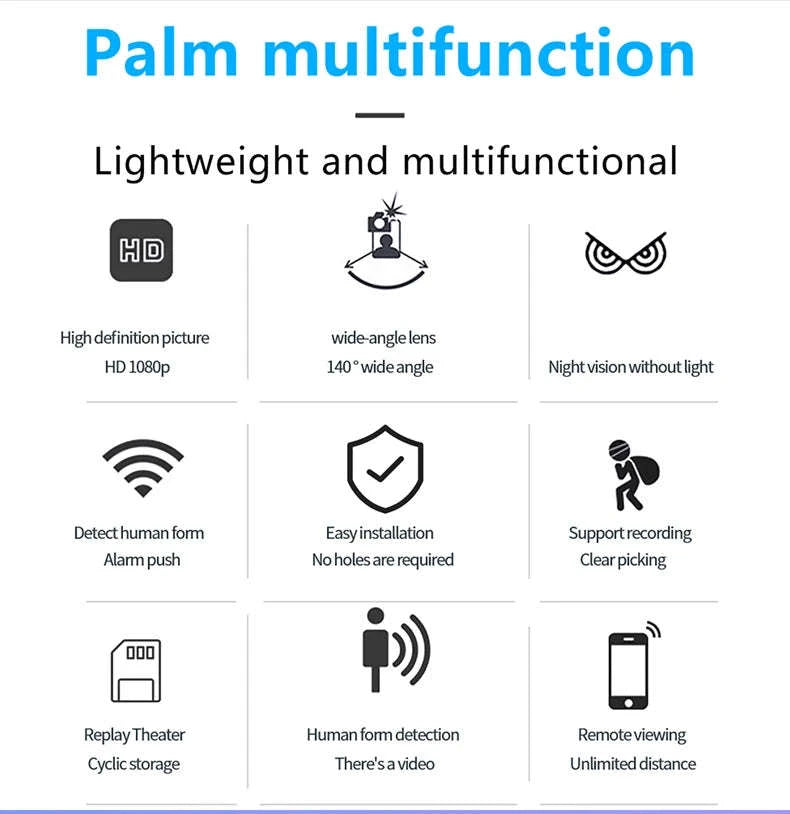 Mini WiFi Camera HD 1080P Indoor Security Monitor-X14