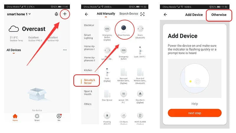 Mini WiFi IP Camera with Night Vision and 2‑Way Audio-WHITE / 1920P 32G