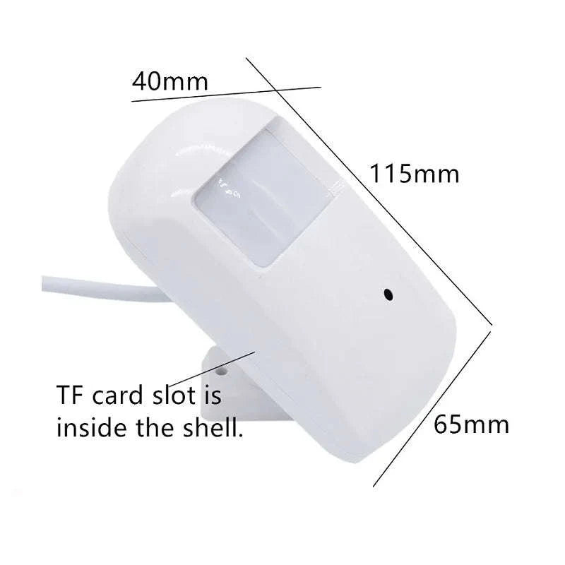 Mini WiFi IP Camera with Night Vision and 2‑Way Audio-WHITE / 1920P 32G