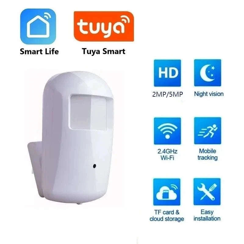 Mini WiFi IP Camera with Night Vision and 2-Way Audio-WHITE / 1920P