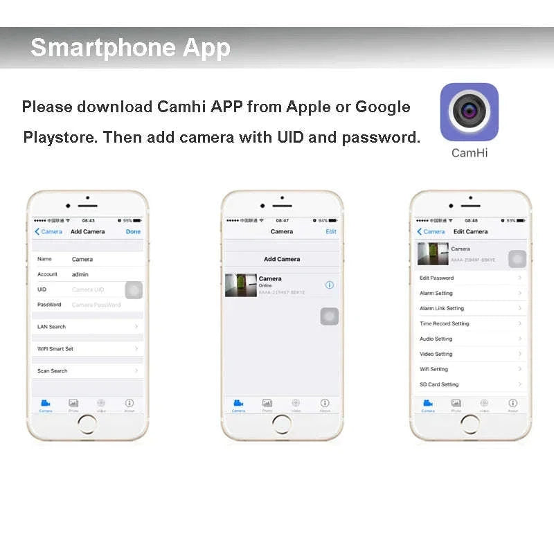 Mini WiFi IP Security Camera with 5MP Recording-2MP 2.8-12mm