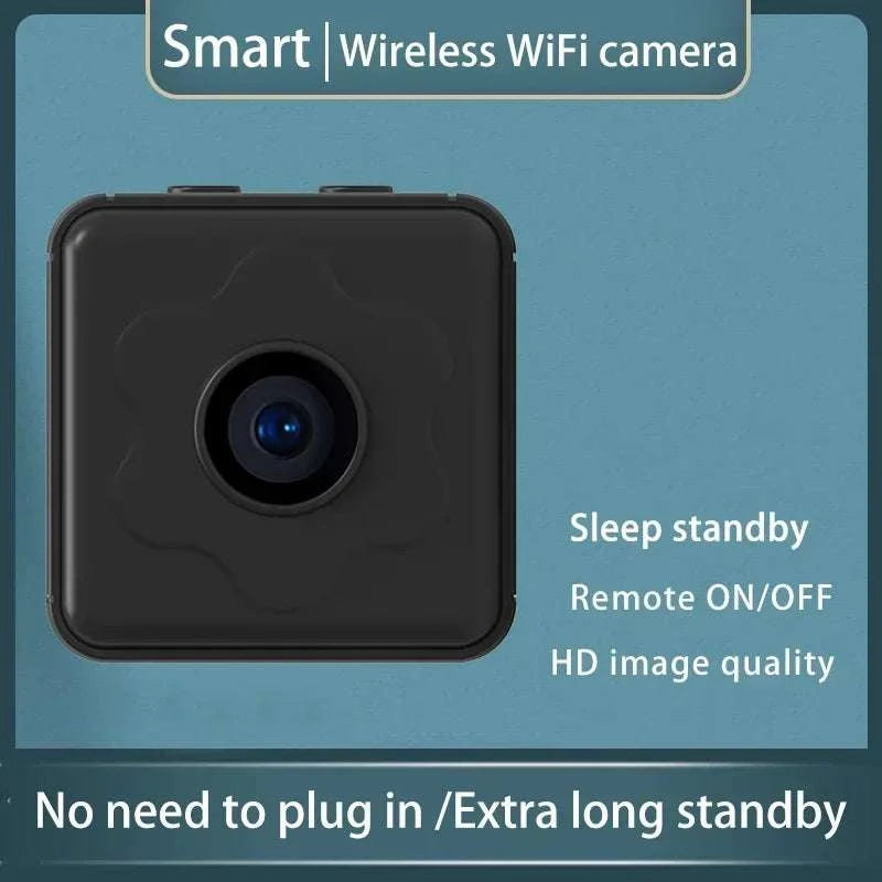Mini WiFi Security Camera 1080P Remote Monitoring with Long Battery-black / Only camera