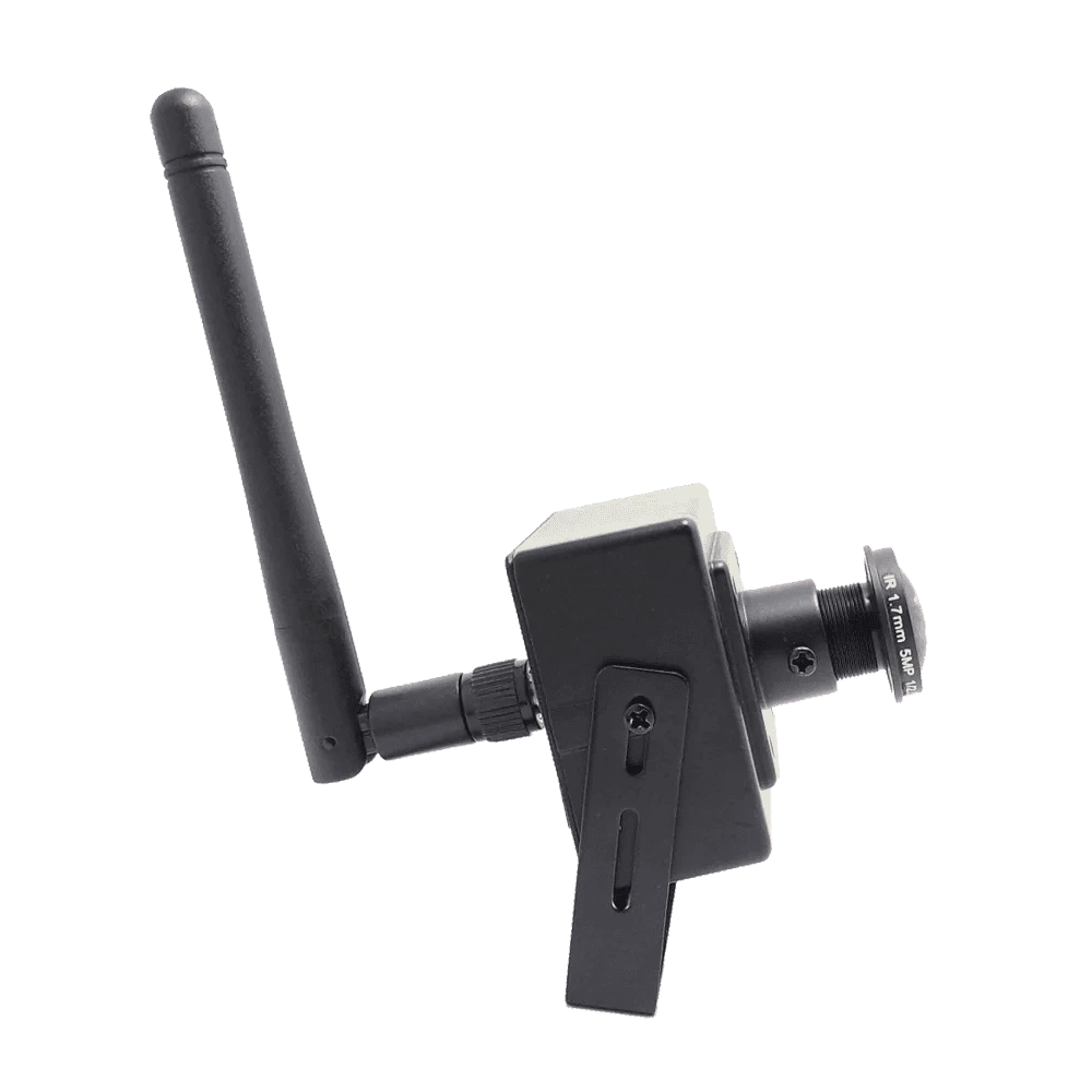 Mini WiFi Security Camera 1080P with 180° Panoramic View & Audio-5MP With Adapter / UK Plug / 1.7mm