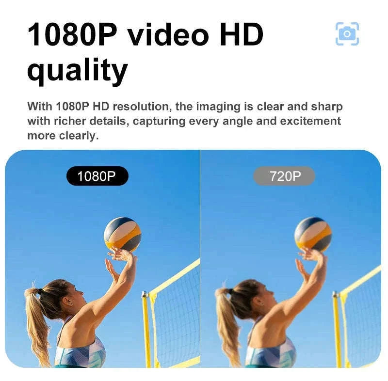 Mini WiFi Security Camera 1080P with Motion Detection & Remote View-Black / NO Card / China Mainland