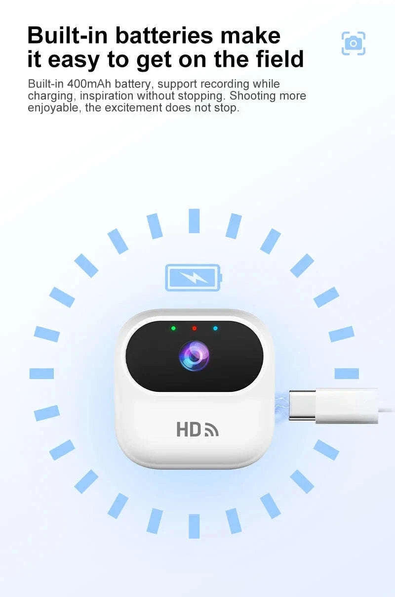 Mini WiFi Security Camera 1080P with Motion Detection & Remote View-Black / NO Card / China Mainland