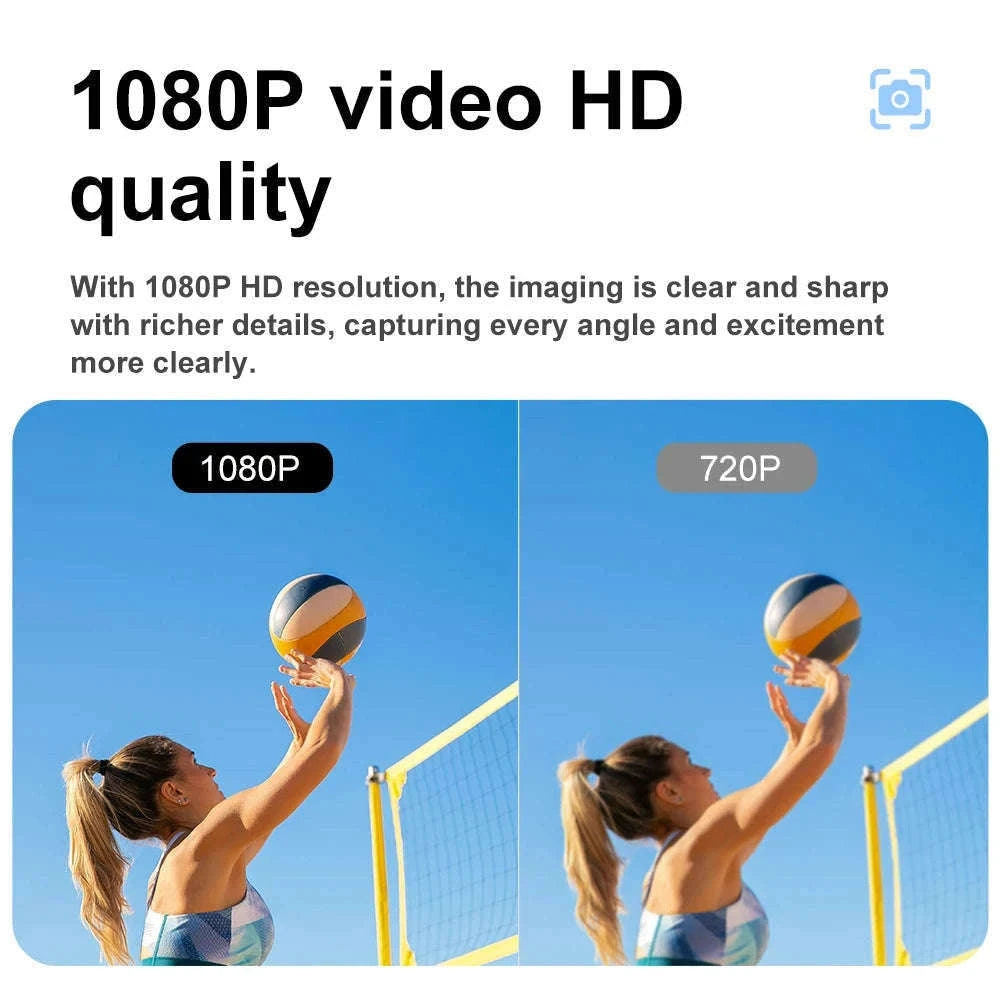 Mini WiFi Security Camera 1080P with Motion Detection & Remote View-Black / NO Card / China Mainland