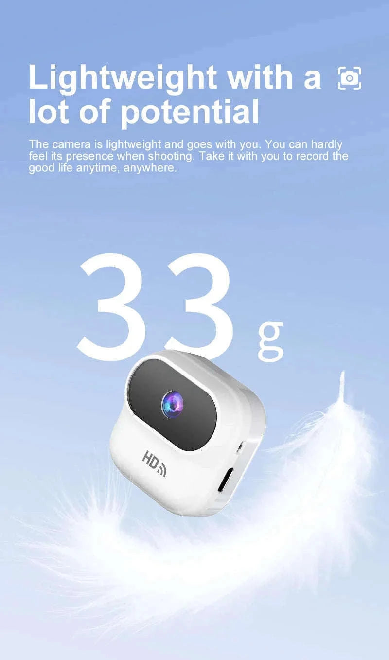 Mini WiFi Security Camera 1080P with Motion Detection & Remote View-Black / NO Card / China Mainland