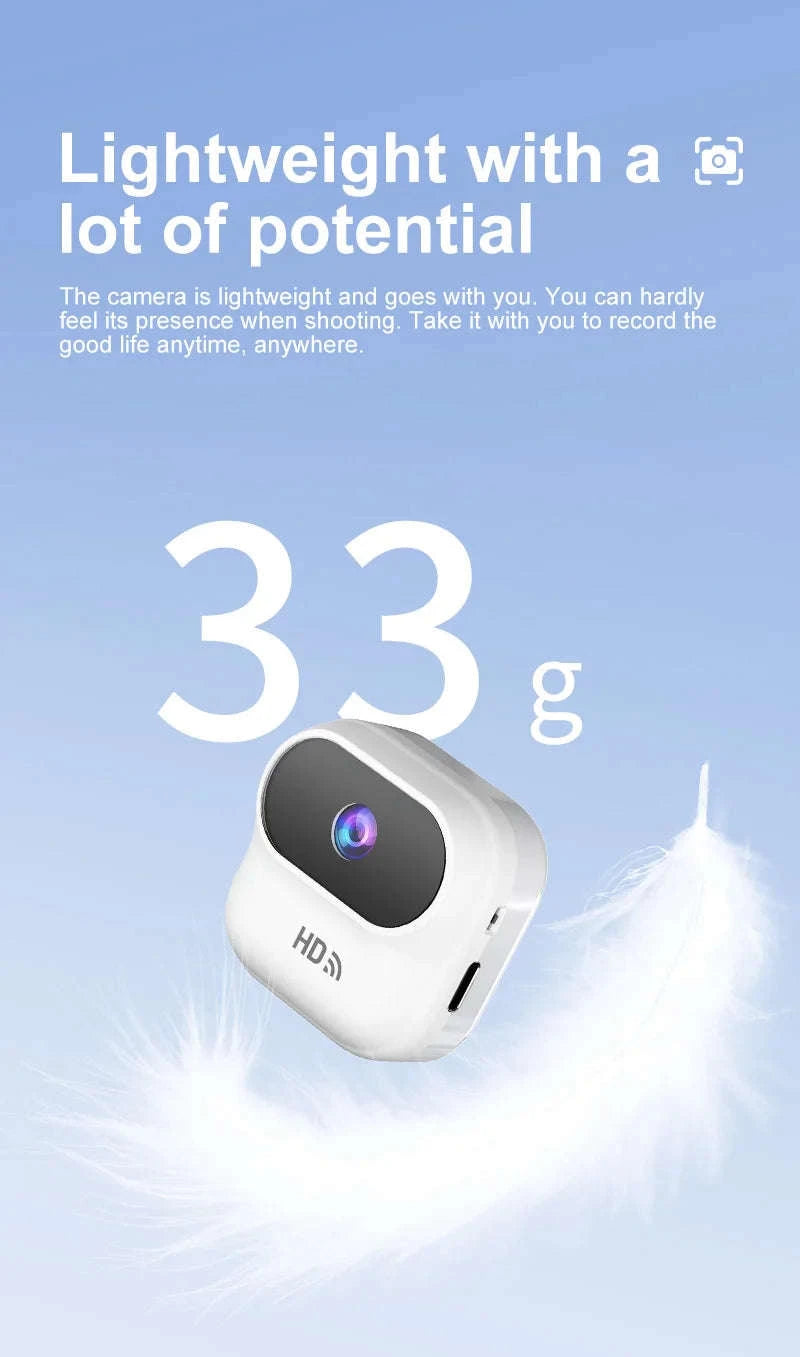 Mini WiFi Security Camera 1080P with Motion Detection & Remote View-Black / NO Card / China Mainland