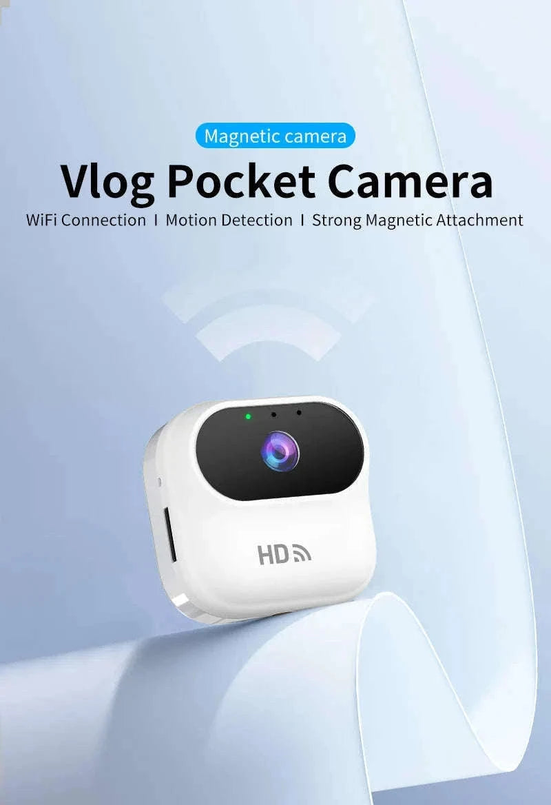 Mini WiFi Security Camera 1080P with Motion Detection & Remote View-Black / NO Card / China Mainland