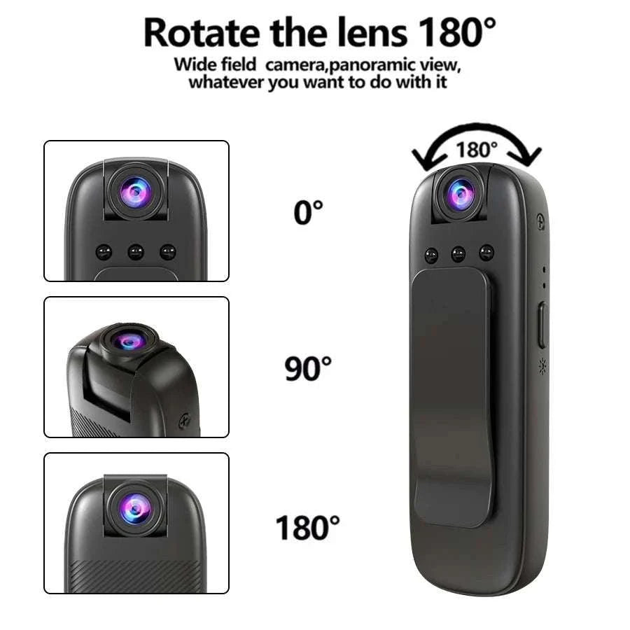 Mini WiFi Security Camera 1080P with Night Vision & Alerts-Camera Add 8G Card