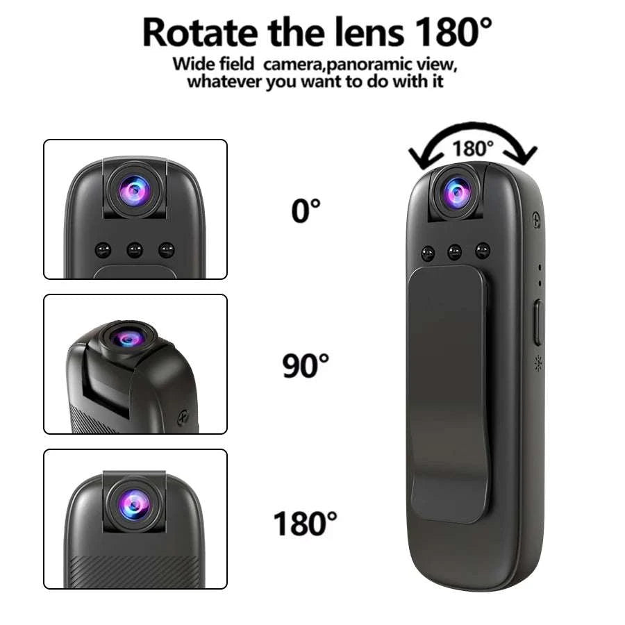Mini WiFi Security Camera 1080P with Night Vision & Alerts-Camera Add 8G Card
