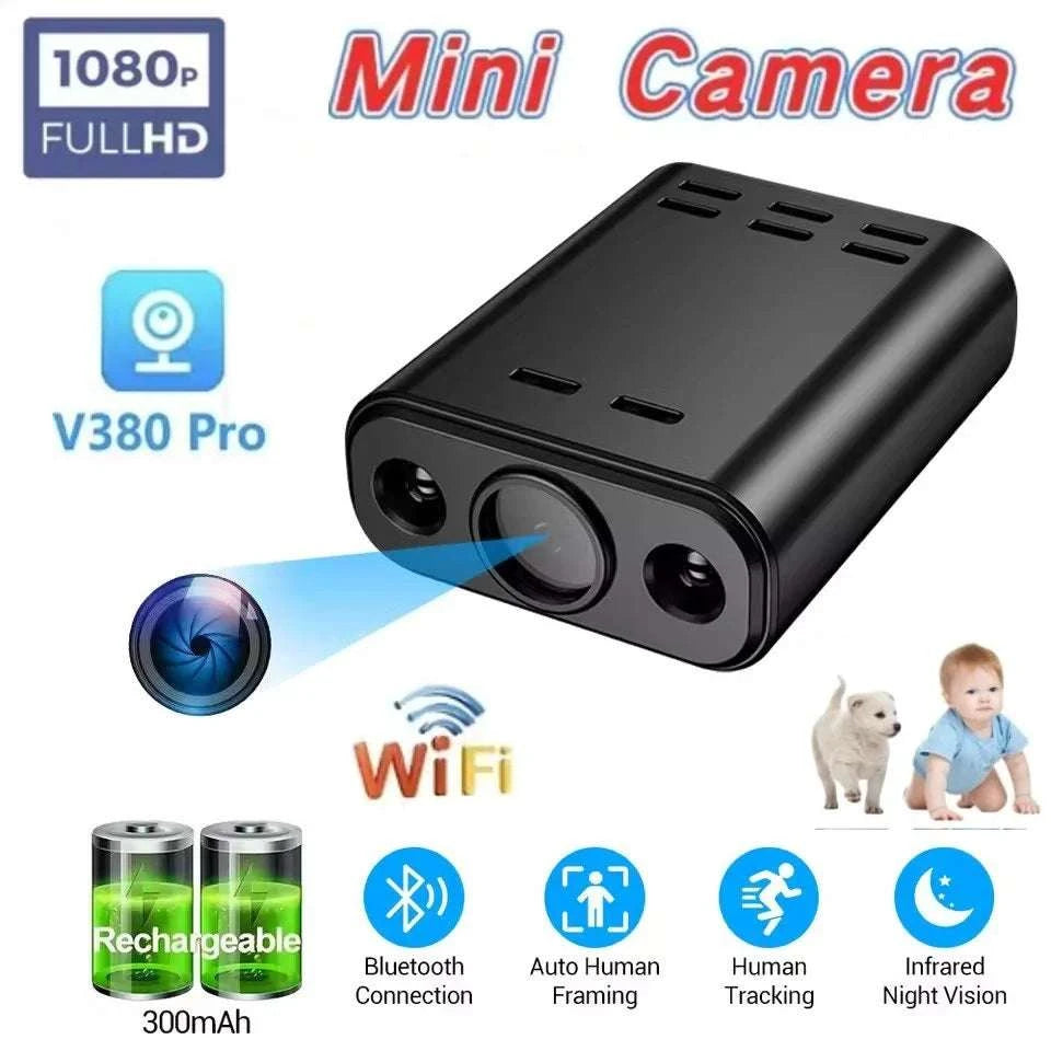 Mini WiFi Security Camera 1080P with Night Vision & Remote Access-XD6 / Camera Add 32G