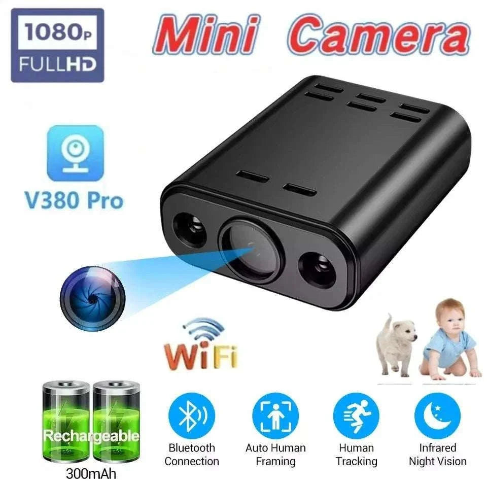 Mini WiFi Security Camera 1080P with Night Vision & Remote Access-XD6 / Camera Add 32G