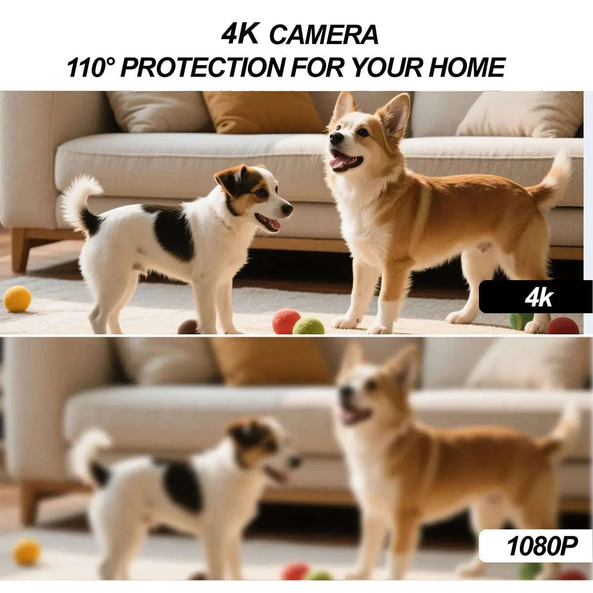 Mini WiFi Security Camera 4K Alarm Clock with Wireless Charging-China Mainland