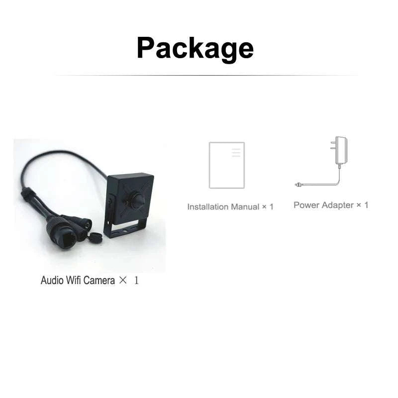 Mini WiFi Security Camera 5MP HD with Motion Detection Audio-1080P Camera Only / EU Plug