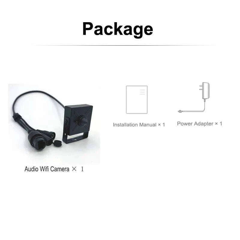 Mini WiFi Security Camera 5MP HD with Motion Detection Audio-1080P Camera Only / EU Plug