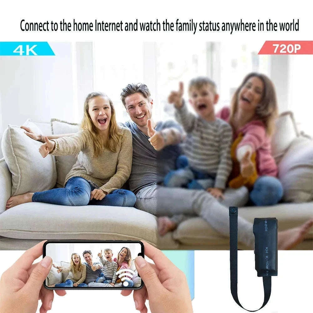 Mini WiFi Security Camera with Remote Viewing & Motion Detection-90 degree camera / Add 128GB SD card / China Mainland