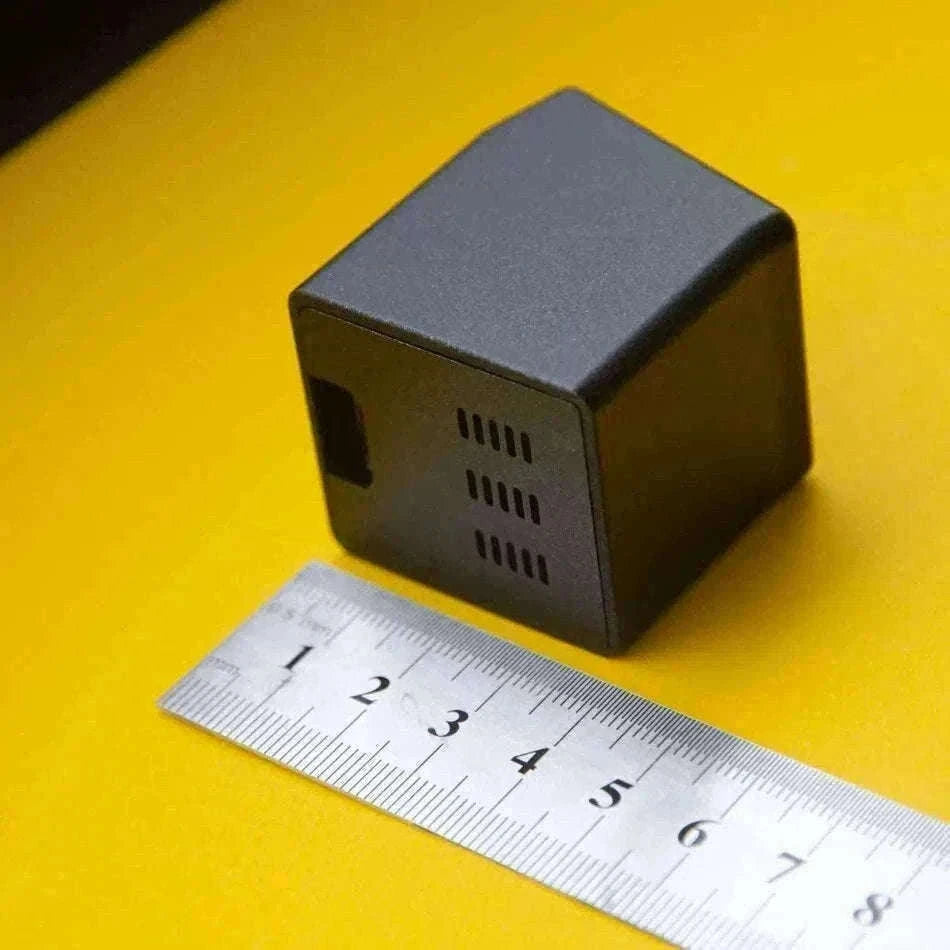 Mini WiFi Weather Digital Desk Clock with Custom Display Themes-ULTRA-YELLOW