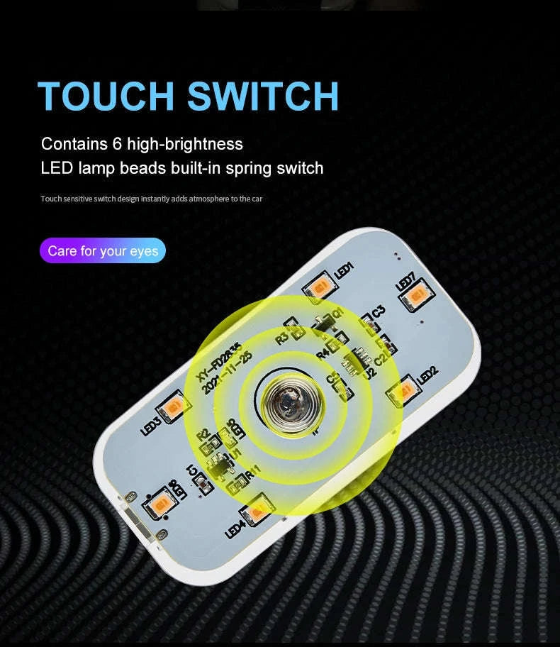 Mini Wireless LED Car Light-1pc colorful