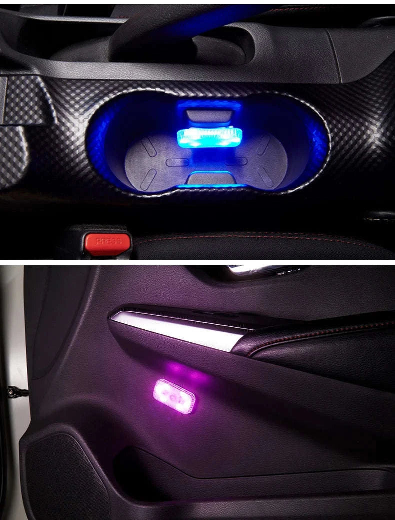 Mini Wireless LED Car Light-1pc colorful
