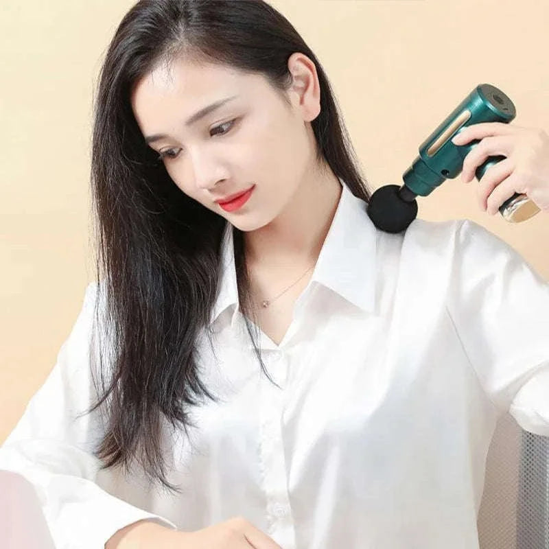 Mini Wireless Massage Gun for Muscle Relaxation-BLACK