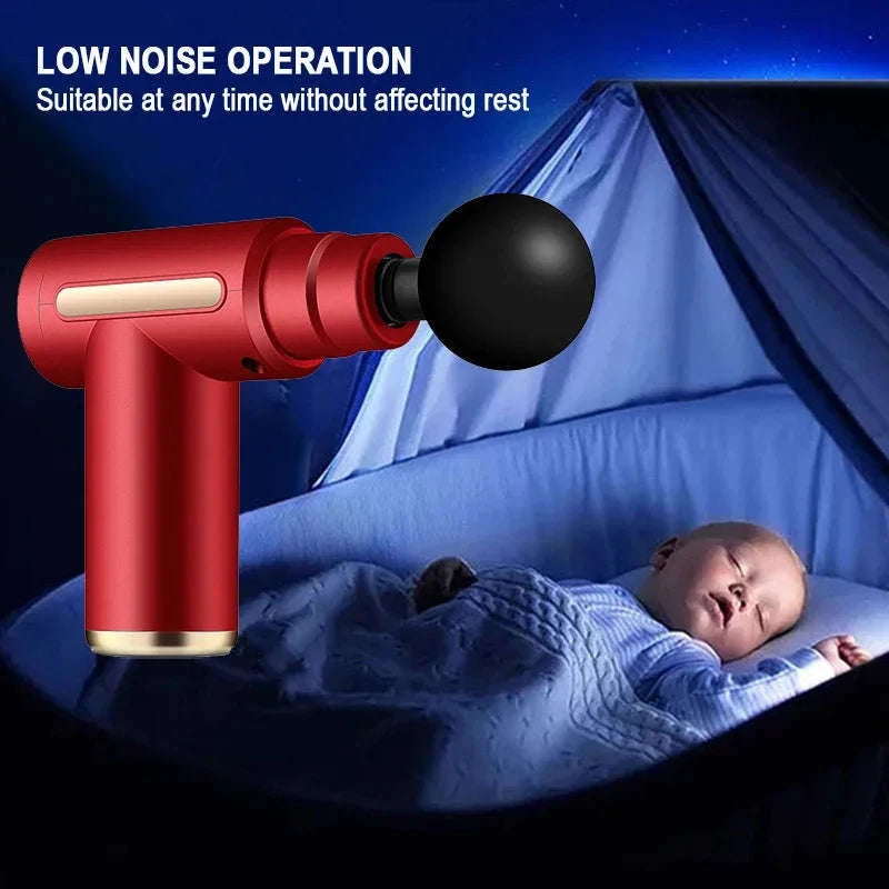 Mini Wireless Massage Gun for Muscle Relaxation-BLACK