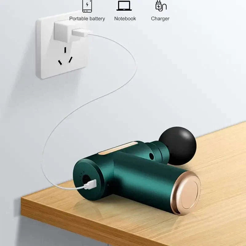 Mini Wireless Massage Gun for Muscle Relaxation-BLACK