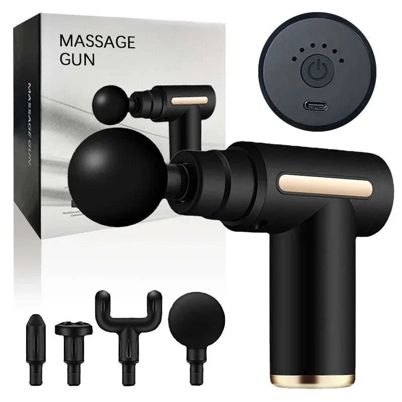Mini Wireless Massage Gun for Muscle Relaxation-BLACK