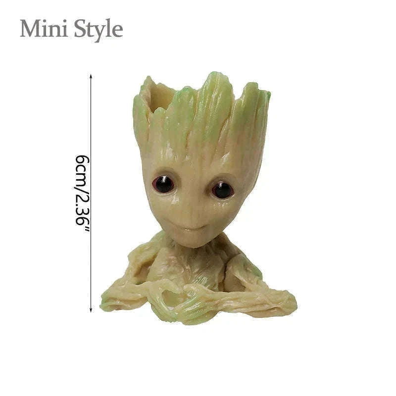 Miniature Groot Figurine Decor Model with Tiny Planter Top-mini-c