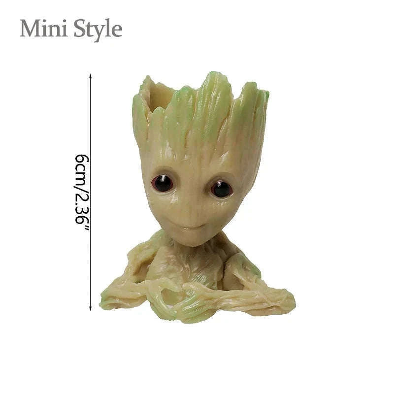 Miniature Groot Figurine Decor Model with Tiny Planter Top-mini-c