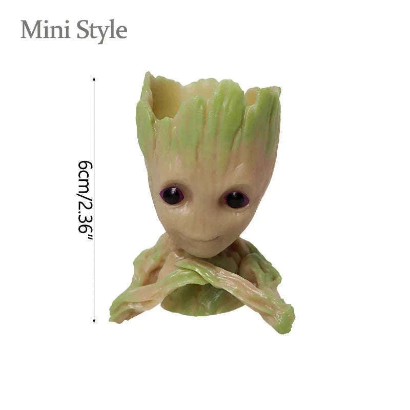 Miniature Groot Figurine Decor Model with Tiny Planter Top-mini-c