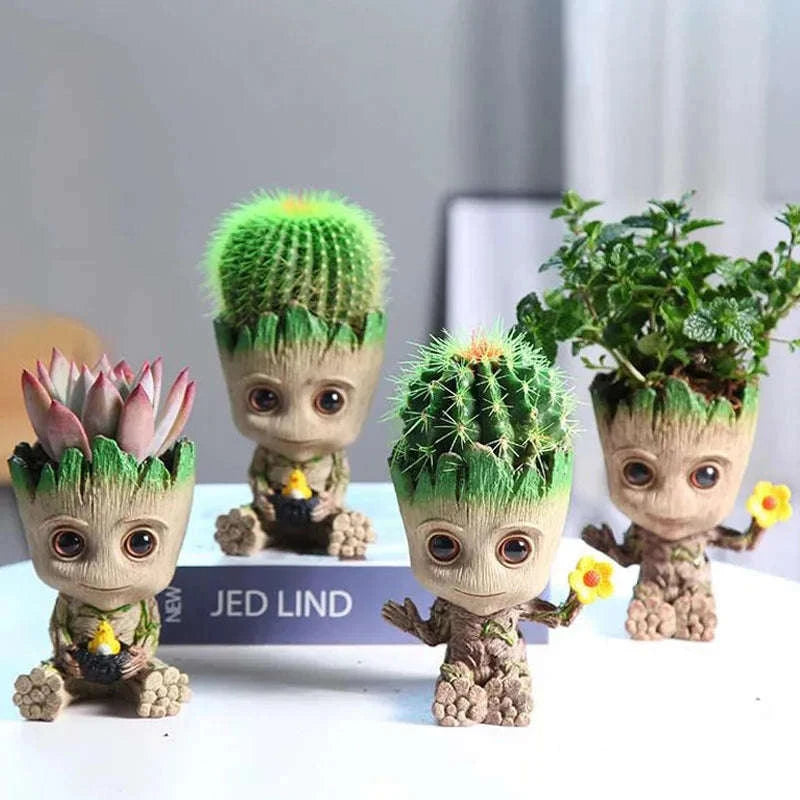 Miniature Groot Figurine Handicraft Decor Model-mini-c