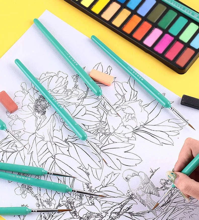 Miniature Hook Line Pen Set-10 pcs green