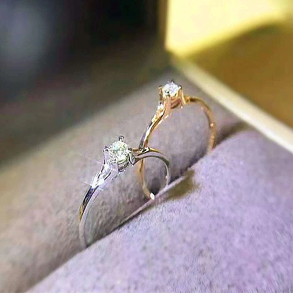 Minimalist 925 Sterling Silver Moon Ring Set-7 / F1638