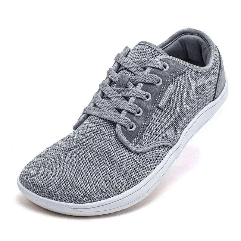 Minimalist Barefoot Shoes Wide Toe Zero Drop Mesh Sneakers-Burgundy / 37