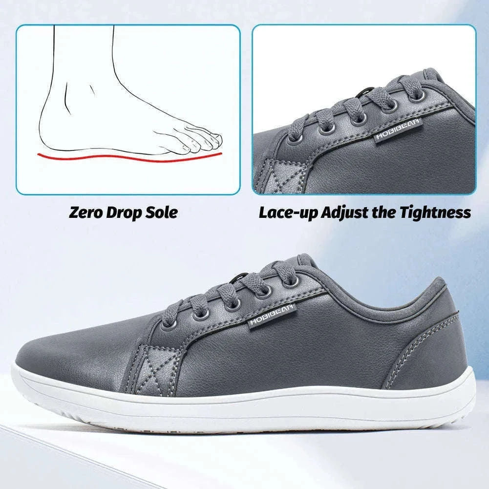 Minimalist Wide Toe Barefoot Zero Drop Casual Shoes-Beige / 41