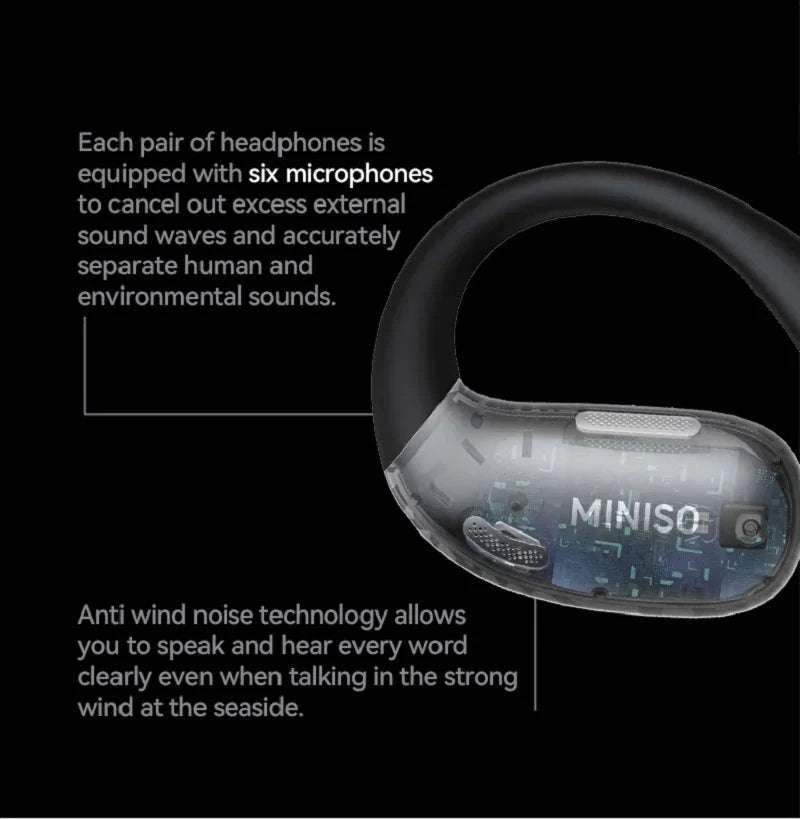 MINISO X28 AI Translator Earphones-green / CHINA