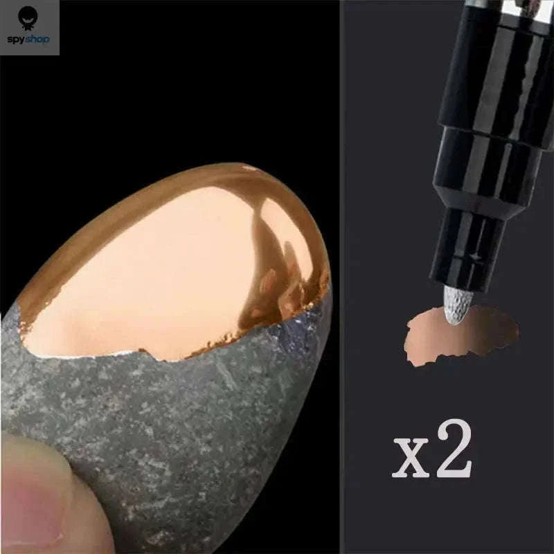 Mirror Marker Pen Reflective Chrome Metallic Art Markers-2pcs Silver