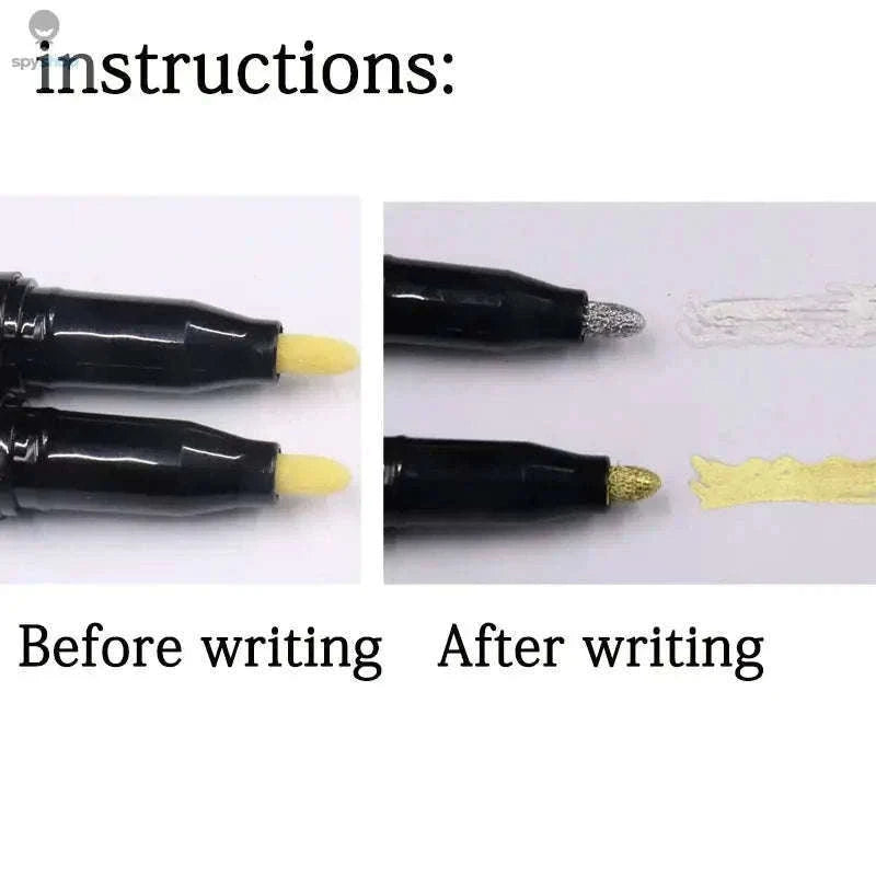 Mirror Marker Pen Reflective Chrome Metallic Art Markers-2pcs Silver